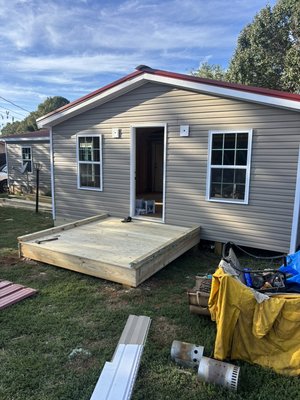 Room addition 2025 - This room addition started of as an old and worn deck. After the demo of the deck our team at Above All tackled the task of adding a beautiful new 300 sq ft room addition adding value and curb appeal. We pride ourselves on building your dream.
Give us a call today for your free estimate.
