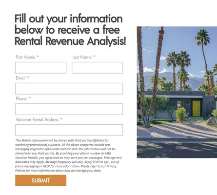 What Your Home Could Earn - Thinking about turning your home into a short-term rental? AMG provides full-service management that increases occupancy, guest satisfaction, and monthly revenue. Free property review & earnings estimate available. What Your Home Could Earn - Thinking about turning your home into a short-term rental? AMG provides full-service management that increases occupancy, guest satisfaction, and monthly revenue. Free property review & earnings estimate available.