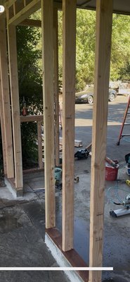 Garage remodeling just couple of weeks ago - This remodeling it was open with no walls.. and the owners had the option to close it down for privacy.. Garage remodeling just couple of weeks ago - This remodeling it was open with no walls.. and the owners had the option to close it down for privacy..