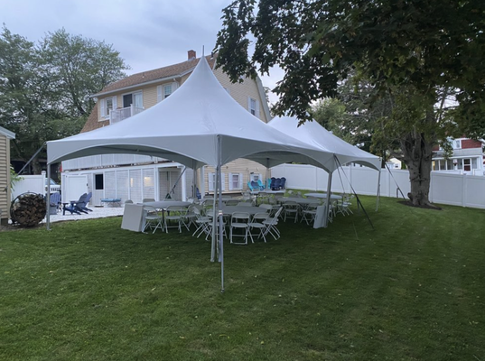 Tent & Event Rentals - Affordable Tent and Party Rentals. 

Titan Tent offers affordable tent and party rentals in the Merrimack Valley and surrounding areas including MA & NH. Whether you're planning a wedding, corporate event, or backyard party, we have you covered. Contact us today for a quote!

Pick a date for your event. Most parties are on Saturday or Sunday. We typically set up on Thursday or Friday and take it down on Monday or Tuesday. The tent/tent package is yours for the weekend, so think about how to best get your money’s worth (host a brunch the next morning, or have friends over for evening drinks and cookout the night before your event). 

How many guests are you expecting? You don’t have to get this exactly right. We understand that you might not have a firm headcount yet, but plan on having everyone protected under the tent in case of rain. We can always bring a few extra chairs and an extra table if things change! 

Where are we setting up the tent? Our tents are free-standing frame tents.  Tents can be set up on a patio, pavement, etc, can be pushed right up to your home, and fit in tight spaces. 

completely flat, unobstructed space to lay out the tent.  The tent is built on the ground and we can’t set the tent up over your patio furniture or over bushes, shrubs, etc

at least 18’ of overhead space free of limbs, branches, power lines, etc