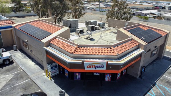 Solar Panel System Installation for ARCO, Victorville - At AMECO, we pride ourselves on providing our customers with the best solar solutions tailored to their needs. For a recent project, we ensured that the customer's energy needs were properly met by installing 26 Silfab 370 panels and 3 SolarEdge 3.8kW inverters, resulting in a system size of 9.62 kW. With top-quality products and our commitment to customer satisfaction, we were able to deliver a solar system that will meet their energy needs for years to come. Solar Panel System Installation for ARCO, Victorville - At AMECO, we pride ourselves on providing our customers with the best solar solutions tailored to their needs. For a recent project, we ensured that the customer's energy needs were properly met by installing 26 Silfab 370 panels and 3 SolarEdge 3.8kW inverters, resulting in a system size of 9.62 kW. With top-quality products and our commitment to customer satisfaction, we were able to deliver a solar system that will meet their energy needs for years to come.