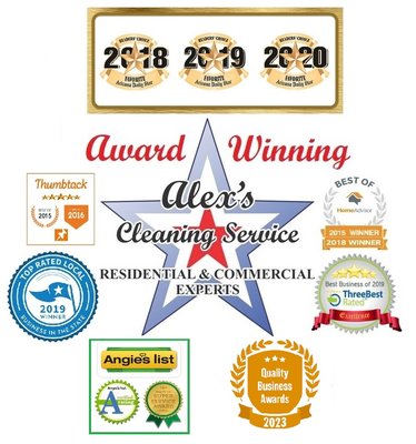 Award Winning Cleaning Service - Alex's Cleaning Service has been awarded numerous of recognitions since 2011for the amazing and detailed cleaning of thousands of Tucson homes, to include being awarded best Yelp company. Award Winning Cleaning Service - Alex's Cleaning Service has been awarded numerous of recognitions since 2011for the amazing and detailed cleaning of thousands of Tucson homes, to include being awarded best Yelp company.