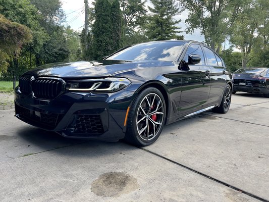 BMW M550i - This BMW M550i received our spa day package which includes rim and tire cleaning, exterior wash and full interior detail. BMW M550i - This BMW M550i received our spa day package which includes rim and tire cleaning, exterior wash and full interior detail.