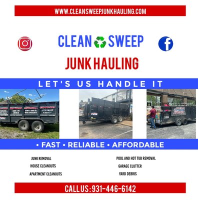 Residential Junk Removal and Hauling - Clean Sweep Junk Hauling makes clearing out your home simple and stress-free with our reliable residential junk hauling services. Whether you’re tackling a cluttered garage, removing old furniture, cleaning out an attic, or handling post-renovation debris, our experienced team does all the heavy lifting so you don’t have to. We pride ourselves on prompt service, friendly staff, and responsible disposal practices—donating and recycling whenever possible. Count on Clean Sweep Junk Hauling to leave your space clean, organized, and refreshed, giving you more room to enjoy your home.