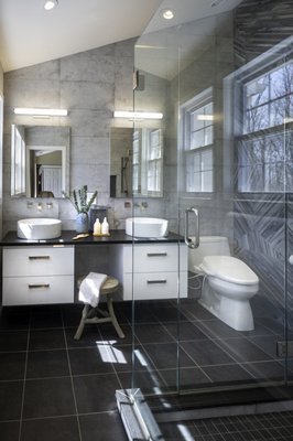 Bathroom Remodel - Our Milford, CT client wanted a modern bathroom design with a luxurious shower. Bathroom Remodel - Our Milford, CT client wanted a modern bathroom design with a luxurious shower.