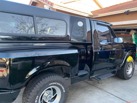 F-150 Nite Flareside - Polish and restoration - With professional training on classic car finishes and single stage paint, your investment will be safe with our team!! We had the pleasure F-150 Nite Flareside - Polish and restoration - With professional training on classic car finishes and single stage paint, your investment will be safe with our team!! We had the pleasure