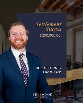$200,000 Trucking Accident Settlement - Sherwood Law Group attorney Eric Wilson secured a $200,000 settlement for a 49-year-old plaintiff who was rear-ended in a trucking accident on an Illinois tollway. The collision resulted in thoracic and lumbar spine injuries, including a T10-T11 disc herniation, as well as lost wages. The defendants disputed the mechanism and cause of the injuries, which were addressed through depositions of the plaintiff’s treating physicians.