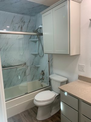 Restroom update - This project was finished just in time for Christmas!
