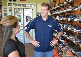 The Right Fit - 01 - Learning About You
Whether you’re a runner, walker, gym rat, or just looking for comfort in your everyday life, we want to learn all about you. We’ll inquire about your fitness and health goals, injury history, exercise frequency, and more.
02 - Dress for Success:
We want to hear about what active clothing you already have so we can show you what’s available. There is nothing worse than a cold day without a good base layer, or not having a supportive sports bra!
03 - Meet Your Feet:
Looking for a new pair of shoes or an insole? Strip down to your bare feet and help us get a full view of what’s going on under your socks. Bare feet are a necessary step in the process because socks hide things like black toenails and calluses. Don’t worry, we’ll get you into a pair of comfy technical socks to try on with your shoes.
04 - Visual Gait Analysis:
We watch you walk without shoes to determine how your foot and ankle bear weight during the gait cycle. We assess 5 key variables: bone structure, foot rotation, pronation, stature, and foot shape. Based on all this info, we select a shoe as a starting point and get you moving!
05 - Complete the Puzzle:
Depending on your needs, we may recommend other complementary products – orthotic insoles, injury prevention tools, hydration gear, nutrition, and more – to ensure total comfort during your workout and everyday life.
06 - Off and Running!:
Now that we’ve got you geared up and ready to go, we’ll send you on your way! But not before recommending fun upcoming events we’re hosting in-store. The Right Fit - 01 - Learning About You
Whether you’re a runner, walker, gym rat, or just looking for comfort in your everyday life, we want to learn all about you. We’ll inquire about your fitness and health goals, injury history, exercise frequency, and more.
02 - Dress for Success:
We want to hear about what active clothing you already have so we can show you what’s available. There is nothing worse than a cold day without a good base layer, or not having a supportive sports bra!
03 - Meet Your Feet:
Looking for a new pair of shoes or an insole? Strip down to your bare feet and help us get a full view of what’s going on under your socks. Bare feet are a necessary step in the process because socks hide things like black toenails and calluses. Don’t worry, we’ll get you into a pair of comfy technical socks to try on with your shoes.
04 - Visual Gait Analysis:
We watch you walk without shoes to determine how your foot and ankle bear weight during the gait cycle. We assess 5 key variables: bone structure, foot rotation, pronation, stature, and foot shape. Based on all this info, we select a shoe as a starting point and get you moving!
05 - Complete the Puzzle:
Depending on your needs, we may recommend other complementary products – orthotic insoles, injury prevention tools, hydration gear, nutrition, and more – to ensure total comfort during your workout and everyday life.
06 - Off and Running!:
Now that we’ve got you geared up and ready to go, we’ll send you on your way! But not before recommending fun upcoming events we’re hosting in-store.