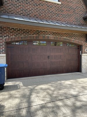 Clarendon Hills Garage Door and Opener Installation - Garage Door and Opener Installation in Clarendon Hills. C.H.I Stamped Shaker in Mahogany Accent Woodtones with Stockton Glass. Along with LiftMaster 87504-267 Smart Belt Drive opener. Clarendon Hills Garage Door and Opener Installation - Garage Door and Opener Installation in Clarendon Hills. C.H.I Stamped Shaker in Mahogany Accent Woodtones with Stockton Glass. Along with LiftMaster 87504-267 Smart Belt Drive opener.