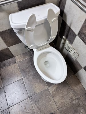 Toilet Installation Project - This toilet was installed at a gas station restroom.