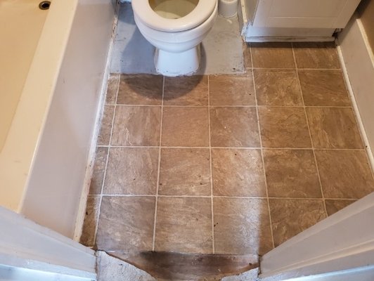 Bathroom Remodel with Curb less Handicap Shower. - Remodeled the bathroom to eliminate the shower tripping hazard by removing the raised shower lip and creating a safer, more accessible entry. Upgraded the shower area with easy-to-clean materials for improved safety, function, and long-term maintenance. Bathroom Remodel with Curb less Handicap Shower. - Remodeled the bathroom to eliminate the shower tripping hazard by removing the raised shower lip and creating a safer, more accessible entry. Upgraded the shower area with easy-to-clean materials for improved safety, function, and long-term maintenance.