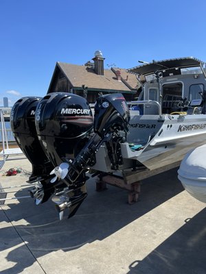 Marine Battery Installation - Upgrading this boat to premium group 31 Interstate AGM batteries.  This awesome boat now has some awesome battery power.