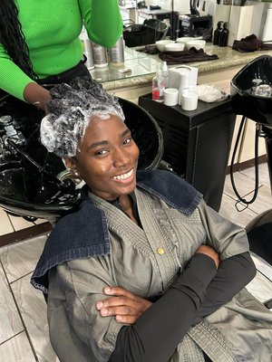 Hair & Scalp Treatment - Hair needs extra care to look healthy and after a consultation and examining the scalp and hair then the appropriate shampoo and hair treatment is given Hair & Scalp Treatment - Hair needs extra care to look healthy and after a consultation and examining the scalp and hair then the appropriate shampoo and hair treatment is given