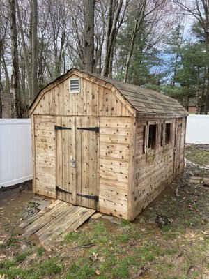 Roof Treatment Services! - Great results with a proper roof treatment and wood siding wash to revitalize this beautiful Cedar shed Roof Treatment Services! - Great results with a proper roof treatment and wood siding wash to revitalize this beautiful Cedar shed