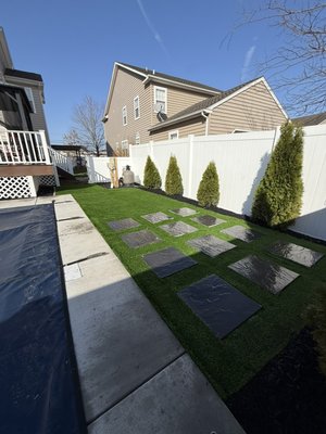 Artificial Turf Install - This artificial turf install is maintenance free and pet safe installed in only one day! Artificial Turf Install - This artificial turf install is maintenance free and pet safe installed in only one day!