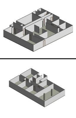 Floor plan layout - Scope of work:As build drawings. Drew out first floor and second.