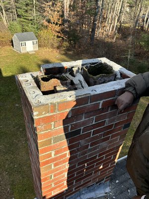 Chimney Flu Liners Replaced - Chimney Flu Liner Replaced In Lynn