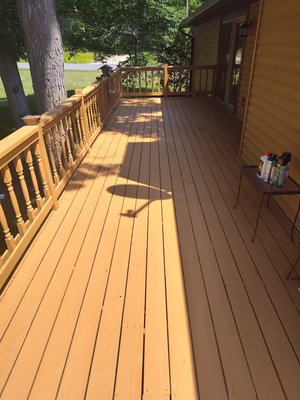 Deck refresh. - Customer wanted deck to look great again.