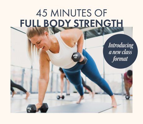 Strength - Our b3 Strength workout is designed to build strength in mind and body, moving slowly and with intention. Our expert instructors will guide you on proper technique and body alignment, using heavier weights and resistance bands. Join us in the studio—bare feet are encouraged, or indoor-only shoes if you prefer.