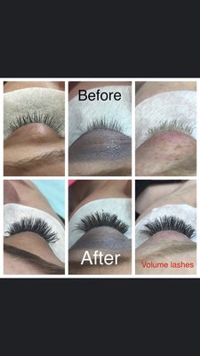 Eyelash Extensions - The lash extensions are applied to each individual natural lash.

The lashes themselves are premium synthetic or faux mink and come in lengths between 8mm - 20mm. They are set at a width of .03 - .20, giving them a thick, dark look. Most clients have a mixture of lengths in the set.

Synthetic mink eliminates the chances of having an allergic reaction because they are not derived of animal fur. The adhesive used is a latex free, hypo allergic, ultimate drying, eyelash extension glue.

A full set takes approximately 2 hours. The fills range from 45 min-1 hour depending on what fill is needed. They last anywhere from 1-4 weeks. For the fullest look it is recommended to get fills every other week, or at 50% fullness unless told otherwise by the specialist. Fill prices vary according to when the client was last in.

All clients must fill out a consent form prior to the initial service.