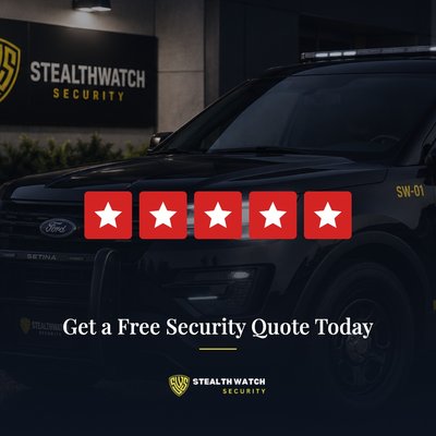 Schedule Your Consultation Today - At Stealthwatch Security, we provide licensed armed security guards. Our officers maintain a visible presence that helps deter security threats.

Whether you need daily patrol coverage for a commercial property, on-site protection for a construction site, crowd management for a special event, or a visible security presence for a retail location, our trained professionals are ready to respond. Our guards are equipped to handle everything from routine monitoring to emergency response, giving you confidence that your assets and people are protected around the clock.

We pride ourselves on reliability, professionalism, and rapid response times. Every guard on our team undergoes thorough screening and training to ensure the highest standard of service. From short-term event security to long-term contract coverage, we work closely with each client to design a security plan that fits their budget and specific risk level.

Serving [service area] and surrounding communities, we're committed to being the security partner businesses and property owners can count on — day or night, armed or unarmed.

📞 Call Stealthwatch Security today for a free consultation: 562-448-675