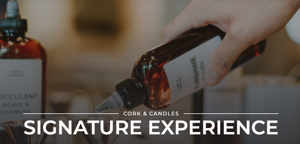 The SIgnature Experience - What To Expect From
The Signature Experience
Create With Us
Each guest will make (2) 8oz candles during this experience, which takes about 90 minutes from start to finish. Larger groups (5+) may take about 2 hours.
Personalize Your Scents
Our Chandlers guide you through our Scent Library where you pick your favorite scent combinations. Each candle can have up to two scents blended together and your Chandler can help you pick your blend.
Pour and Cool
Hot wax will be brought to your table where you will pour and stir. We accelerate the cooling process so your candles are ready to go home with you by the end of your visit!
Upgrades Available
Elevate your experience by upgrading to a larger 12 oz vessel or with crystals for a personal touch.
BYOB – Cheers With Us!
We embrace a BYOB policy - Bring Your Own Beverages and Snacks. Whether it's a bottle of your favorite bubbly, beer, or wine, bring what you love to elevate your candle-making session into a fabulous gathering.Cups provided, but ice, plates and utensils may not be available.
Relax and Enjoy
While your candles cool, relax in our cozy environment, share stories with friends, or browse our retail section for more candle-making supplies and accessories.
The Signature Experience is priced per person and cannot be split. Book your reservation as a group so we can be sure to seat everyone in your party together. The SIgnature Experience - What To Expect From
The Signature Experience
Create With Us
Each guest will make (2) 8oz candles during this experience, which takes about 90 minutes from start to finish. Larger groups (5+) may take about 2 hours.
Personalize Your Scents
Our Chandlers guide you through our Scent Library where you pick your favorite scent combinations. Each candle can have up to two scents blended together and your Chandler can help you pick your blend.
Pour and Cool
Hot wax will be brought to your table where you will pour and stir. We accelerate the cooling process so your candles are ready to go home with you by the end of your visit!
Upgrades Available
Elevate your experience by upgrading to a larger 12 oz vessel or with crystals for a personal touch.
BYOB – Cheers With Us!
We embrace a BYOB policy - Bring Your Own Beverages and Snacks. Whether it's a bottle of your favorite bubbly, beer, or wine, bring what you love to elevate your candle-making session into a fabulous gathering.Cups provided, but ice, plates and utensils may not be available.
Relax and Enjoy
While your candles cool, relax in our cozy environment, share stories with friends, or browse our retail section for more candle-making supplies and accessories.
The Signature Experience is priced per person and cannot be split. Book your reservation as a group so we can be sure to seat everyone in your party together.