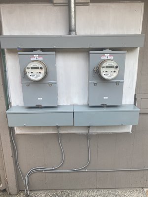 Duplex panel change - Here I upgraded the old 100 amp panels with new up-to-date 100 amp panels and added grounds to both Duplex panel change - Here I upgraded the old 100 amp panels with new up-to-date 100 amp panels and added grounds to both