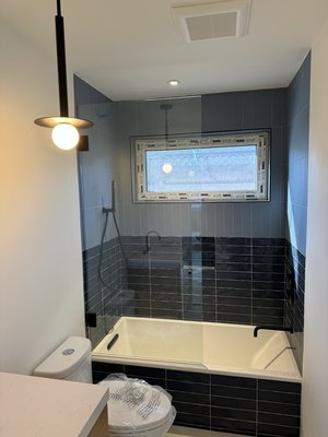 Another full lift drop panel. These need lots of coordination with tiling guy and Gc - This was a cool job where teams worked together and made sure it was done properly. You always get what you pay for in construction.
