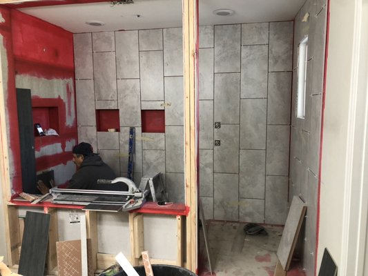 Bathroom remodel - This house was just purchased and the new owners wanted a new look! Bathroom remodel - This house was just purchased and the new owners wanted a new look!