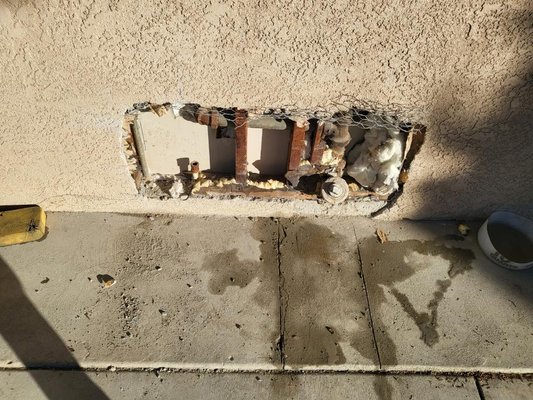 Kitchen Reroute - Client began trying to snake it himself. Found out to be of no help. We removed the pipe and saw that it was compacted the entire way.