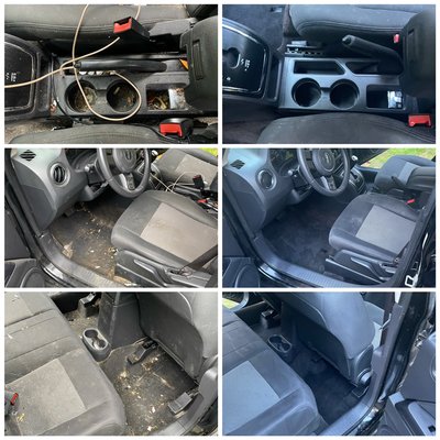 Before and after comparison - Here are a couple of before and after pictures from interior details I have completes