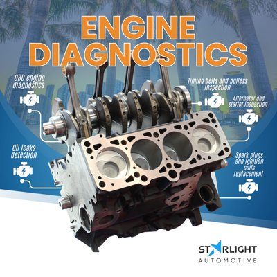 Engine diagnostics - Is your check engine light on? Don't panic! Starlight Automotive can quickly diagnose and fix the issue. Schedule your appointment now!
Choose Starlight Automotive to keep your car in top-notch condition - https://starlightautomotive.com/ Engine diagnostics - Is your check engine light on? Don't panic! Starlight Automotive can quickly diagnose and fix the issue. Schedule your appointment now!
Choose Starlight Automotive to keep your car in top-notch condition - https://starlightautomotive.com/