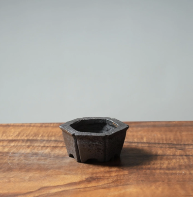 Eric Schrader Pots Collection - Created from small blocks of wet clay through a successive carving technique inspired by mame-pot makers in Japan. High fired and with a light ash splash, these are perfect for many types of conifers. These pots are priced anywhere between $45 and $175. Eric Schrader Pots Collection - Created from small blocks of wet clay through a successive carving technique inspired by mame-pot makers in Japan. High fired and with a light ash splash, these are perfect for many types of conifers. These pots are priced anywhere between $45 and $175.