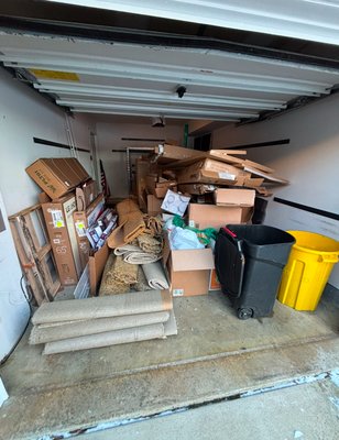 Garage Clean Out - This was a full garage clean out. Give us a call if you want your garage to look like this when we leave. 410 216-1220