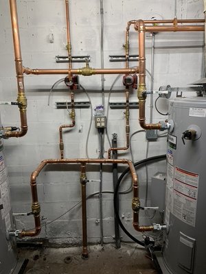 Leak Detection & Water Leak Repair - A hidden leak can quietly run up your water bill and rot out drywall, cabinets and slab long before you ever see a drip. We use electronic leak detection and pressure testing to pinpoint the exact spot first, so we open up as little of your wall, ceiling or slab as possible. From there we make the repair the right way — cutting out the failed section and soldering in new copper or repiping the run if the old pipe is past saving — then pressure test the line and patch the opening back up. We handle slab leaks, pinhole leaks in copper, hose bib and outside faucet leaks, main water line breaks and full repipes for homes and commercial properties. Emergency service is available, and every repair is quoted upfront before we start. Leak Detection & Water Leak Repair - A hidden leak can quietly run up your water bill and rot out drywall, cabinets and slab long before you ever see a drip. We use electronic leak detection and pressure testing to pinpoint the exact spot first, so we open up as little of your wall, ceiling or slab as possible. From there we make the repair the right way — cutting out the failed section and soldering in new copper or repiping the run if the old pipe is past saving — then pressure test the line and patch the opening back up. We handle slab leaks, pinhole leaks in copper, hose bib and outside faucet leaks, main water line breaks and full repipes for homes and commercial properties. Emergency service is available, and every repair is quoted upfront before we start.