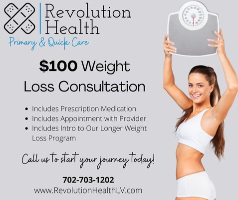 Weight Loss Program with SEMAGLUTIDE or TIRZEPATIDE - If you're looking for guaranteed weight loss results that are medically managed, contact Revolution Health today to meet with one of our weight loss professionals. Weight Loss Program with SEMAGLUTIDE or TIRZEPATIDE - If you're looking for guaranteed weight loss results that are medically managed, contact Revolution Health today to meet with one of our weight loss professionals.