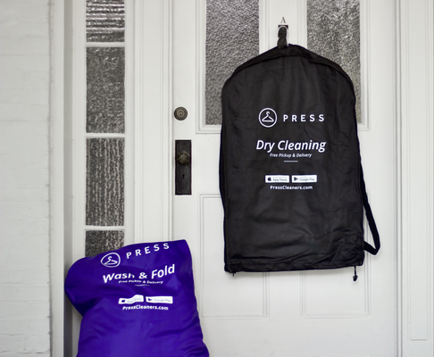 Dry Cleaning and Laundry, Delivered. - We pick up, clean, and deliver your dry cleaning and laundry to your door in as little as 24 hours! Choose pickup and dropoff times that works best for you in our mobile or web app. A Press delivery agent will pick up your laundry during your scheduled pickup time. Never worry about laundry or dry cleaning again. Your clothes come back clean and wrinkle-free on your scheduled dropoff date.
