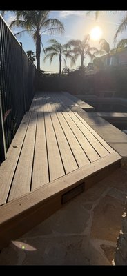 New deck - This was an unused spaced that became a deck