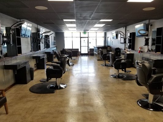 In The Shadow Fadez Barbershop Fontana CA - Barbershop project includes: TV Mounting, Audio Throughout, Media Player with Mobile app for simplicity and functionality, Wireless Networking with Guest Segment. In The Shadow Fadez Barbershop Fontana CA - Barbershop project includes: TV Mounting, Audio Throughout, Media Player with Mobile app for simplicity and functionality, Wireless Networking with Guest Segment.