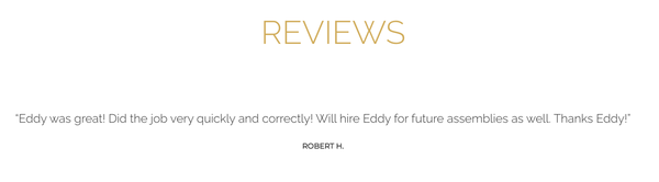 Reviews | References | Testimonials - Thank you for considering The Handy Hipsters for your next project. We appreciate your understanding as we continue to grow our Yelp reviews organically. In the meantime checkout what others have said about service elsewhere online. Reviews | References | Testimonials - Thank you for considering The Handy Hipsters for your next project. We appreciate your understanding as we continue to grow our Yelp reviews organically. In the meantime checkout what others have said about service elsewhere online.