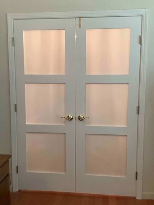 Interior double doors installation - Our client wanted to add double doors for more privacy. Interior double doors installation - Our client wanted to add double doors for more privacy.