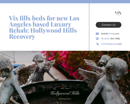 Vix fills beds for new Los Angeles based Luxury Rehab - The founders of Hollywood Hills Recovery came to Vix with a vision; To launch a luxury rehab facility in the Hollywood hills and help people worldwide achieve and maintain sobriety through a combination of traditional and holistic practices with an emphasis on community..... Read more at: https://www.vixmediagroup.com/clients Vix fills beds for new Los Angeles based Luxury Rehab - The founders of Hollywood Hills Recovery came to Vix with a vision; To launch a luxury rehab facility in the Hollywood hills and help people worldwide achieve and maintain sobriety through a combination of traditional and holistic practices with an emphasis on community..... Read more at: https://www.vixmediagroup.com/clients