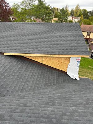 Project: “Shingle Roof Refresh” – Reframe & Re-roof - When this homeowner reached out, their roof was long overdue for an upgrade. The decking was aging, the layout was uneven, and it was time for a complete tear-off and re-roof.
We stepped in with a fresh decking install, followed by a brand-new asphalt shingle system — clean, weather-resistant, and built for decades of reliable performance.
🔨 What We Did:
Removed the old layers:
We began by removing the deteriorated shingles and inspecting the original decking.
Replaced damaged wood decking:
New OSB panels were installed across the roofline to create a solid, level foundation.
Installed underlayment & starter strips:
We waterproofed the surface with high-performance underlayment to guard against leaks and ice damming.
Laid architectural asphalt shingles:
The new dark gray shingles not only provide excellent protection but also give the roof a crisp, dimensional finish.
✅ Why This Roof Matters:
Full tear-off = no shortcuts
New decking = structural integrity guaranteed
Architectural shingles = high wind rating & curb appeal
Built for all seasons — rain, snow, heat? Bring it on.
📸 Before & After:
Before: Aged decking and exposed layers in progress
After: Finished shingle layout — even, clean, and sealed tight
⏱ Install time: ~2 days, weather permitting.
Is your roof showing signs of age?
Whether it’s time for a full replacement or just a section upgrade, we handle roofing right — with care, precision, and no cut corners.
📩 Reach out on Yelp today to schedule a quote! Project: “Shingle Roof Refresh” – Reframe & Re-roof - When this homeowner reached out, their roof was long overdue for an upgrade. The decking was aging, the layout was uneven, and it was time for a complete tear-off and re-roof.
We stepped in with a fresh decking install, followed by a brand-new asphalt shingle system — clean, weather-resistant, and built for decades of reliable performance.
🔨 What We Did:
Removed the old layers:
We began by removing the deteriorated shingles and inspecting the original decking.
Replaced damaged wood decking:
New OSB panels were installed across the roofline to create a solid, level foundation.
Installed underlayment & starter strips:
We waterproofed the surface with high-performance underlayment to guard against leaks and ice damming.
Laid architectural asphalt shingles:
The new dark gray shingles not only provide excellent protection but also give the roof a crisp, dimensional finish.
✅ Why This Roof Matters:
Full tear-off = no shortcuts
New decking = structural integrity guaranteed
Architectural shingles = high wind rating & curb appeal
Built for all seasons — rain, snow, heat? Bring it on.
📸 Before & After:
Before: Aged decking and exposed layers in progress
After: Finished shingle layout — even, clean, and sealed tight
⏱ Install time: ~2 days, weather permitting.
Is your roof showing signs of age?
Whether it’s time for a full replacement or just a section upgrade, we handle roofing right — with care, precision, and no cut corners.
📩 Reach out on Yelp today to schedule a quote!