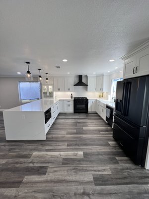 Kitchen Remodel - Fremont CA - This is showing you a kitchen we have remodeled in Fremont, CA. Simple color combos that you see here can definitely bring your kitchen to life! Give us a call today (510)648-1171.
