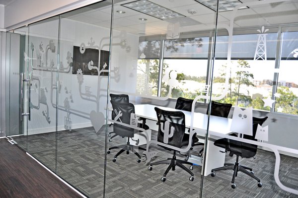 Frosted Glass and Privacy Film - commercial frosted glass and privacy film sealing in houston