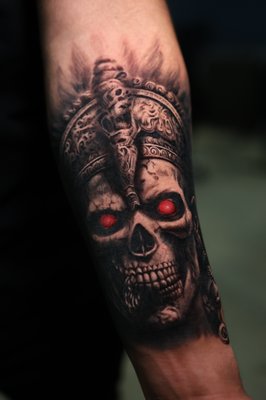 Andrii's work - Black and grey tattoo done by Andrii Rybchenko