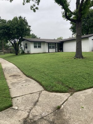 Lawn Service mowing,edging,blowing and yard clean up. - Did mowing edging and blowing .