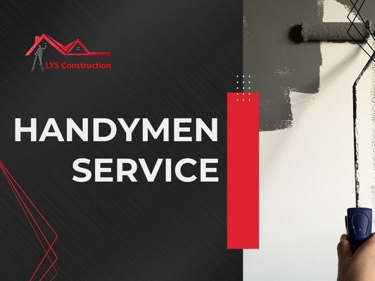 Handyman Service - When tackling repairs and minor improvements around your home, LYS Construction offers dependable handyman services to help you get the job done right. From fixing leaky faucets and repairing doors to assembling furniture or mounting fixtures, we take care of the details that make a big difference in your daily life. Whether it’s a minor repair or a series of small projects, our skilled team works efficiently to complete everything to your satisfaction.
We’re equipped to handle a wide range of jobs, giving you the convenience of one trusted service for multiple needs. We focus on quality workmanship and respect for your time and space with every project.
As part of our commitment to making your experience hassle-free, we provide free estimates, 5% off for new clients, and 10% off for returning customers. Contact LYS Construction today, and let us handle the repairs and upgrades you’ve been putting off! Handyman Service - When tackling repairs and minor improvements around your home, LYS Construction offers dependable handyman services to help you get the job done right. From fixing leaky faucets and repairing doors to assembling furniture or mounting fixtures, we take care of the details that make a big difference in your daily life. Whether it’s a minor repair or a series of small projects, our skilled team works efficiently to complete everything to your satisfaction.
We’re equipped to handle a wide range of jobs, giving you the convenience of one trusted service for multiple needs. We focus on quality workmanship and respect for your time and space with every project.
As part of our commitment to making your experience hassle-free, we provide free estimates, 5% off for new clients, and 10% off for returning customers. Contact LYS Construction today, and let us handle the repairs and upgrades you’ve been putting off!