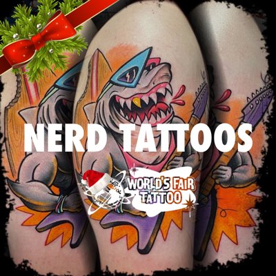 Nerd Tattoos - Book an appointment with the best tattoo shop near me at a reasonable price and fast turn around time. CALL NOW